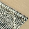 Deerlux Handknotted Denim Textured Cotton Polyester Flatweave Kilim Rug, 2' x 3' QI003934.XXS